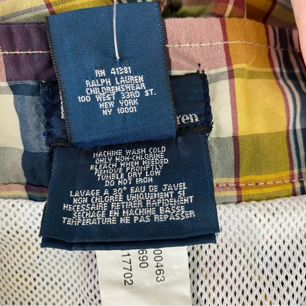 Polo‎ Ralph Lauren Swim Shorts Boys L 16/18 Plaid